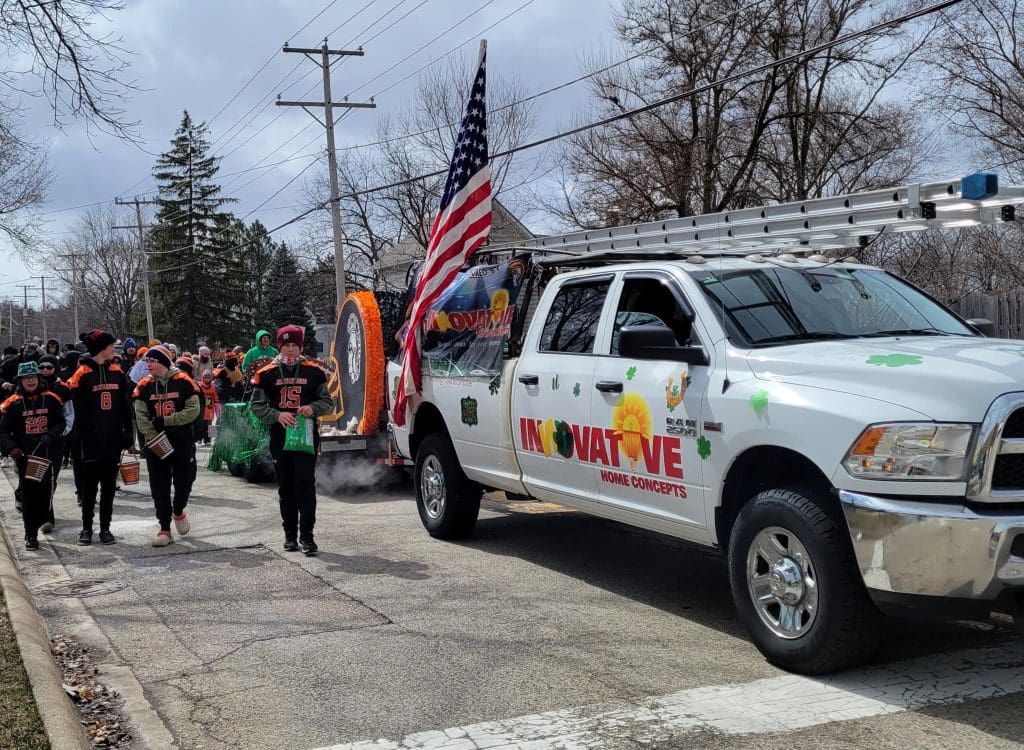 IHC truck in the Crystal Lake Shamrock Parade